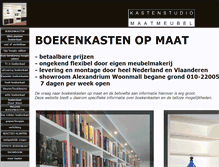 Tablet Screenshot of boekenkasten.info